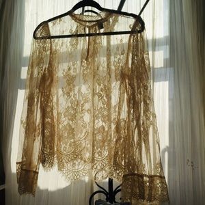 Cream Lace Blouse